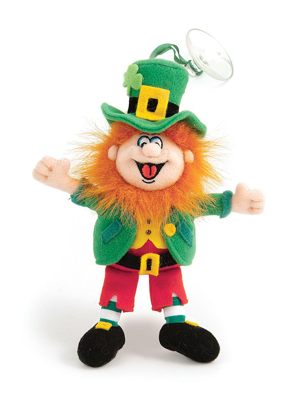 Finnegan King of the Leprechauns Mascot 6" high with suction